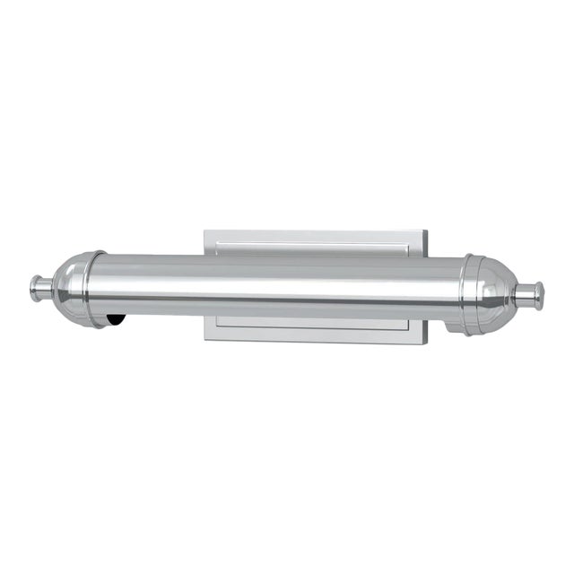 Regina Andrew Devon Steel Picture Light, Small, Polished NIckel For Sale