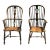 19th Century English Ash and Elm Windsor Chairs With H Shaped Stretchers Tall Back - a Pair For Sale
