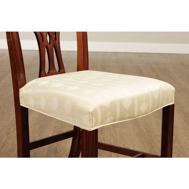 Hickory Chair Set Of Six Chippendale Style Mahogany Dining Chairs For Sale - Image 10 of 18