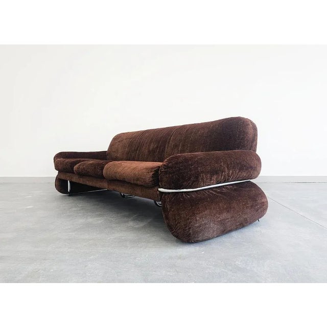 3-Seater Tubular Sofa in the style of Gianfranco Frattini, Italy 1970s For Sale - Image 6 of 13