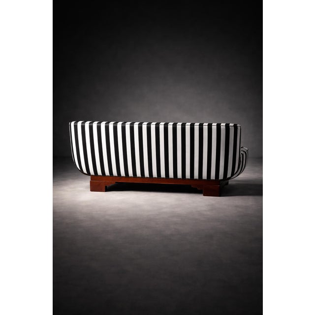 Art Deco Italian Settee in the style of Gio Ponti, 1930s For Sale - Image 6 of 18