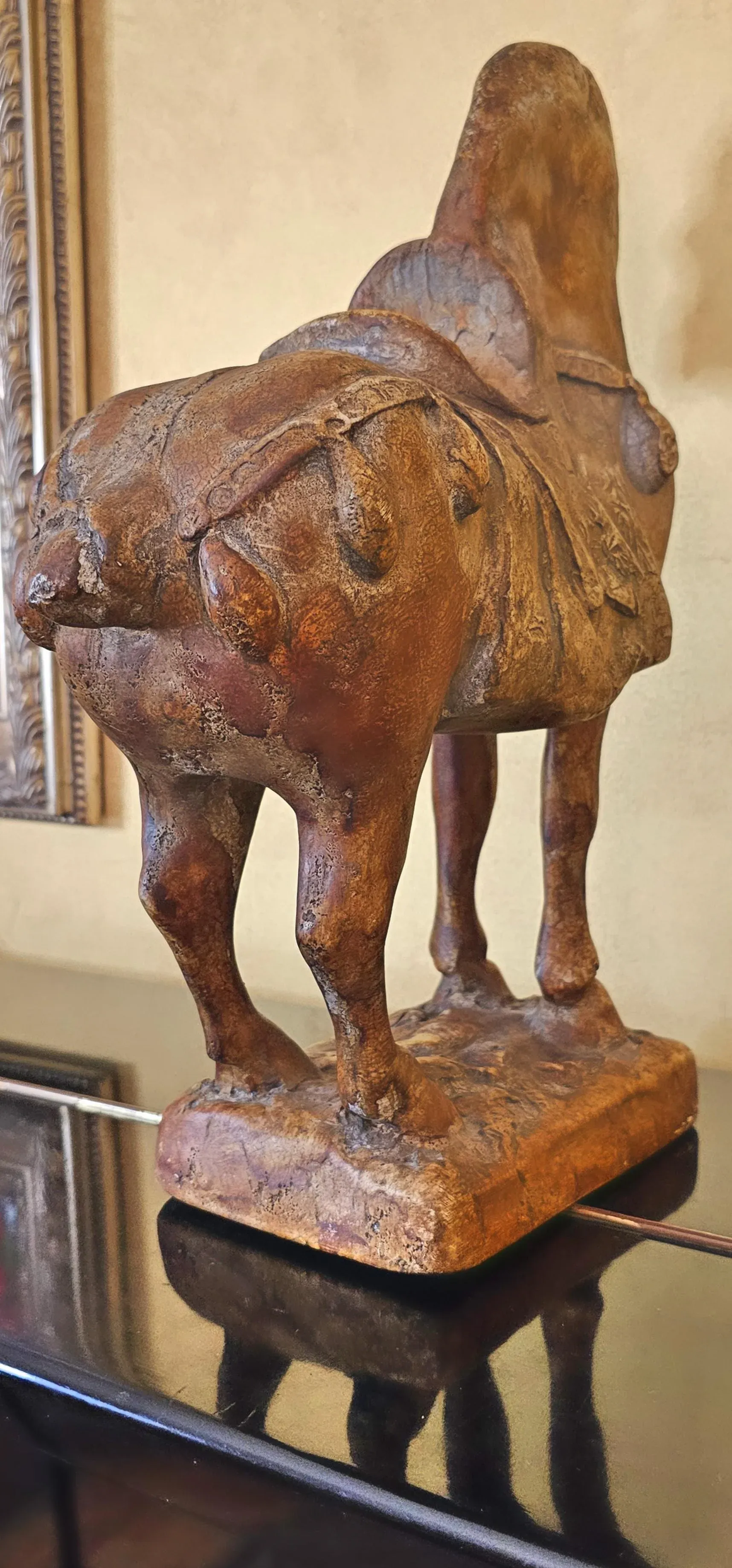 Attila Tivadar's Cast Stone Horse Sculpture, Original Repro of the