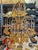Gold Vintage Gold Rain Chandelier with Crystals and Murano Glass Flowers, Italy, 1966 For Sale - Image 8 of 15