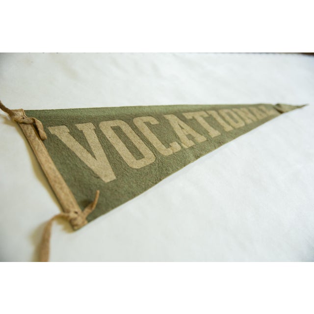 American Vintage Vocational School Felt Flag Pennant For Sale - Image 3 of 5