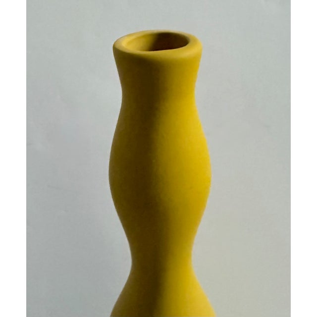 2018 Sonia Pedrazzini Contemporary Italian Handmade Yellow "Sand" Ceramic Vase For Sale - Image 4 of 17