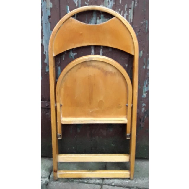 1960s Light Beechwood Collapsible Side Chair, 1960s For Sale - Image 5 of 7