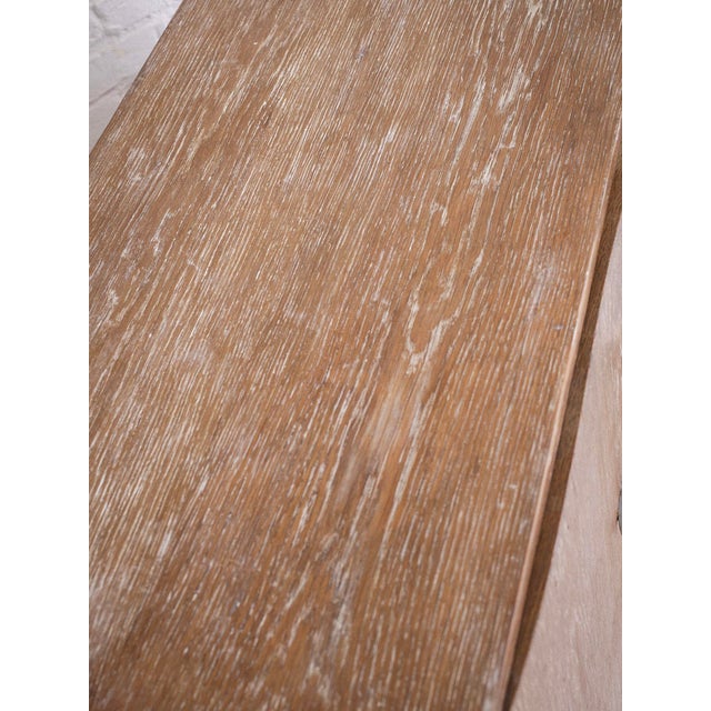 French Art Deco Cerused Oak Server Cabinet, 1940s For Sale - Image 13 of 17