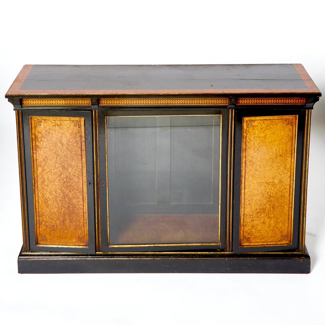 Antique French Inlaid Walnut Victorian Style Front Glass Door Display Cabinet For Sale - Image 10 of 10