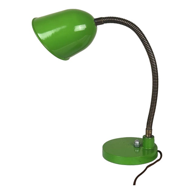 Green Articulated Lamp, 1970s For Sale