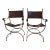 Early 20th Century Pair of Savonarola Style Chairs For Sale