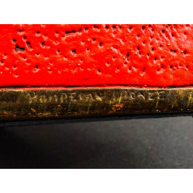 Brown Pompeian Bronze Co. Antique Atlas of the World Cockatoo Parrot Bookend Set of 2 For Sale - Image 8 of 8