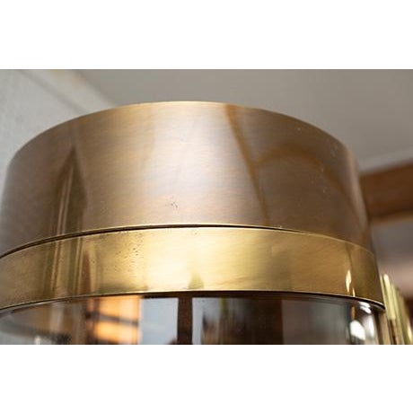 1970s Mid Century Mastercraft Brass Vitrine Cabinet For Sale - Image 10 of 12