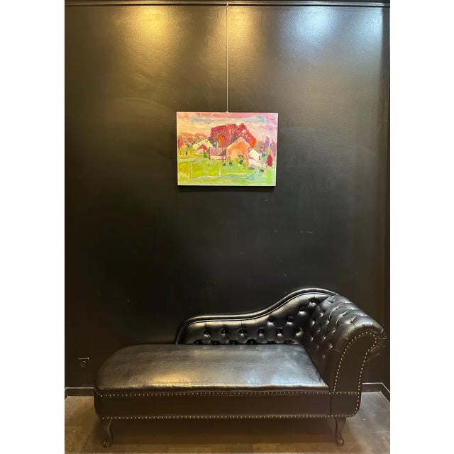 Jean Krille, Landscape 120, Oil on Masonite For Sale - Image 10 of 11