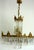 Gold Brass and Lead Crystal Chandelier from Palwa, 1960s For Sale - Image 8 of 14