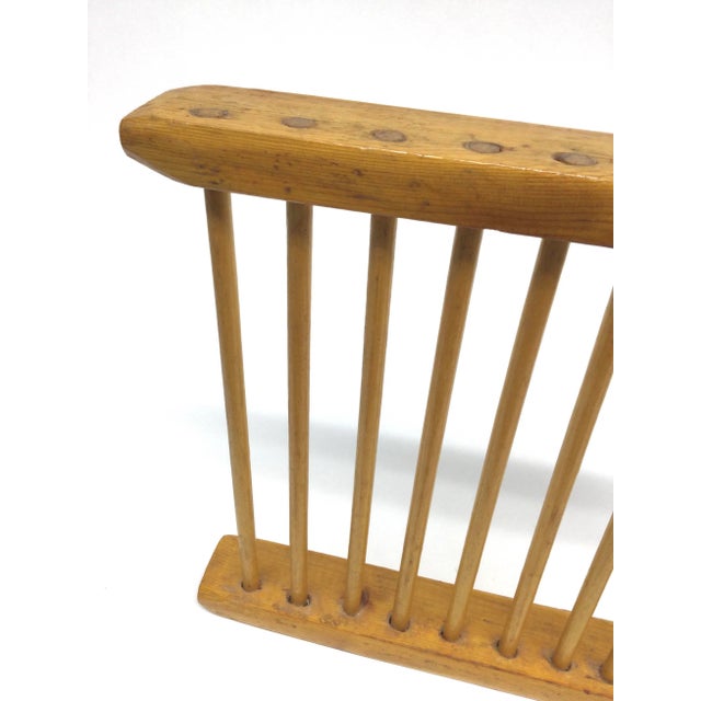 Antique Folk-Art Wooden Dowel Trivet Tray For Sale In Portland, ME - Image 6 of 11