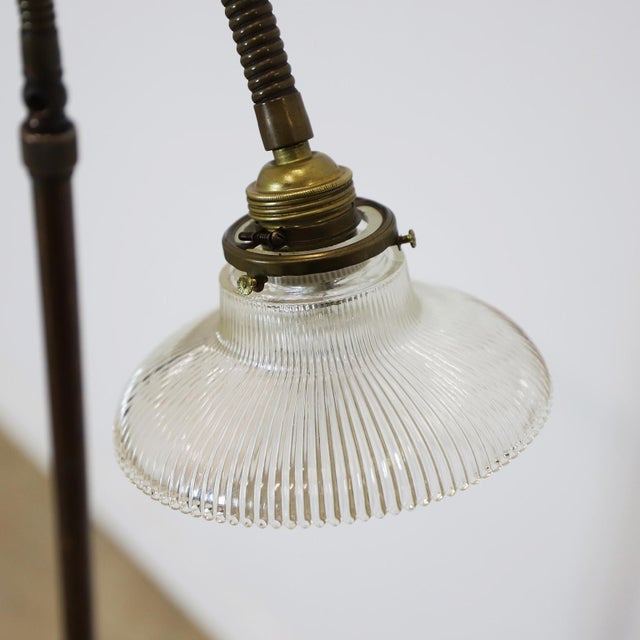 Circa 1930. We offer this Adjustable Floor Lamp. Rewired and working at perfection.