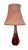10” Diameter x 19”H Base: 4 1/2”W x 4”D A striking example of Belgian craftsmanship, this mid-century table lamp by Val...