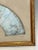Antique French Louis XV Period Hand Painted Pale Blue Fan in Gilt Frame With Angels and Cherubs For Sale - Image 10 of 13
