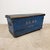 Antique Blue Painted Wooden Chest Dated 1871 For Sale - Image 3 of 16