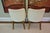 Elegant Pair of Bright Chair Maria Arm Chairs upholstered in Jane Churchill Darwin Cream with natural oiled walnut finish...