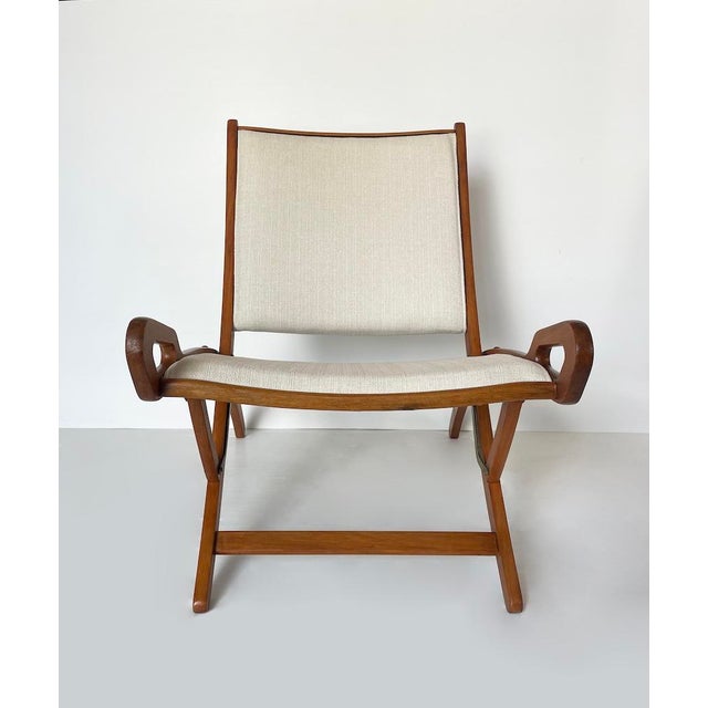 Ninfea Folding Armchairs attributed to Gio Ponti, 1950s, Set of 2 For Sale - Image 6 of 18