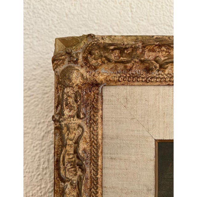 Charles Alexandre Mairet, Portrait de jeune femme, Oil on Cardboard, Framed For Sale - Image 11 of 12