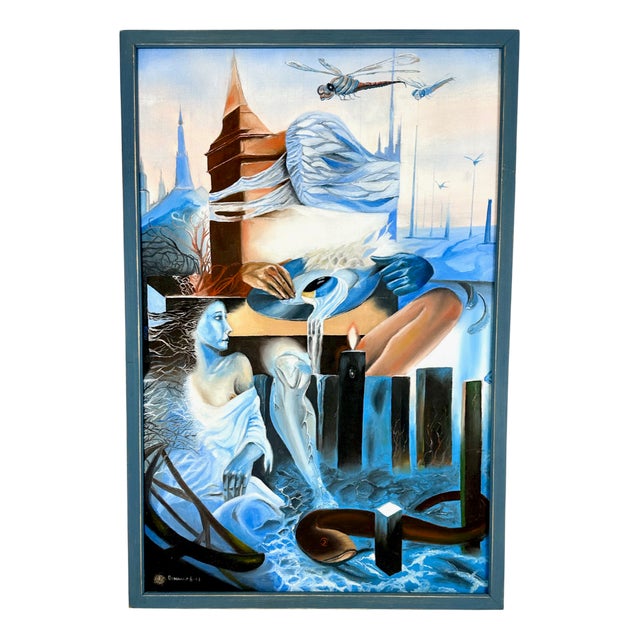 B. W. Onsowicz, Composition, Acrylic on Canvas, 1960s, Framed For Sale