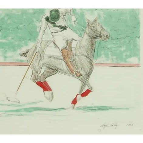 Print-Player in Match, Ltd ed #25/50 in custom gilt frame by Haley & Steele Newbury Street Art: 11" x 9" Frame: 15 1/2" x...