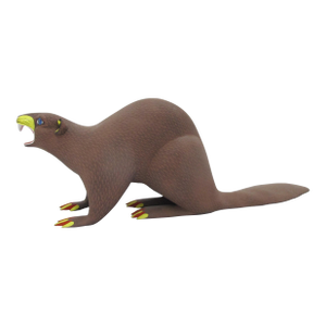 Alebrije Carved Copal Wood Beaver Oaxaca Mexico Folk Art Animal Figurine
