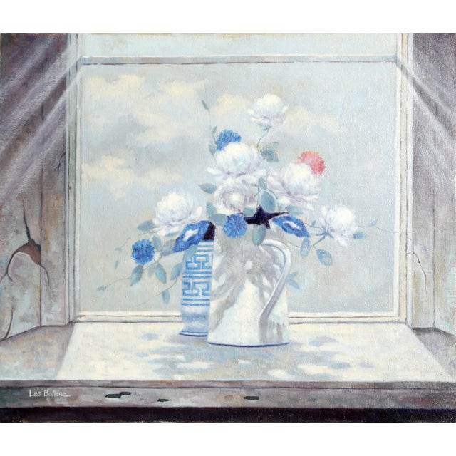 American Vase on Blue, Lebadang (Aka Hoi), Screenprint For Sale - Image 3 of 3