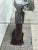 Vintage Palm Beach Style Sculptural Fish Base Glass Console Table For Sale - Image 10 of 12