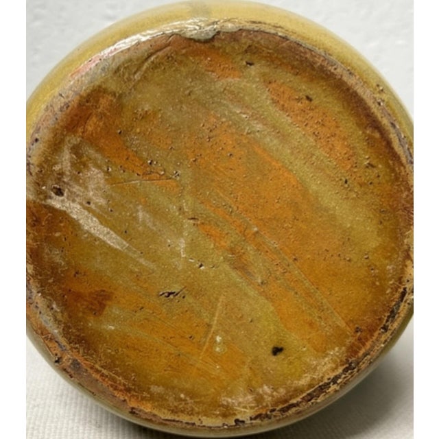 Ceramic Attributed CC Cole Pottery Nc Lidded Coffee Pot, Mid-20th Century For Sale - Image 7 of 8