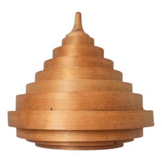 Mid-Century Veneer Pendant in the style of Hans-Agne Jakobsson, Denmark, 1970s For Sale