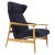 Czechoslovakian Oak Reclining Wing Chair, 1960s For Sale