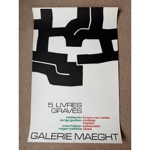 Paper Vintage Mid-Century French Galerie Maeght Exhibition Posters - Mixed Artists & Sizes, Set of 4 For Sale - Image 7 of 14