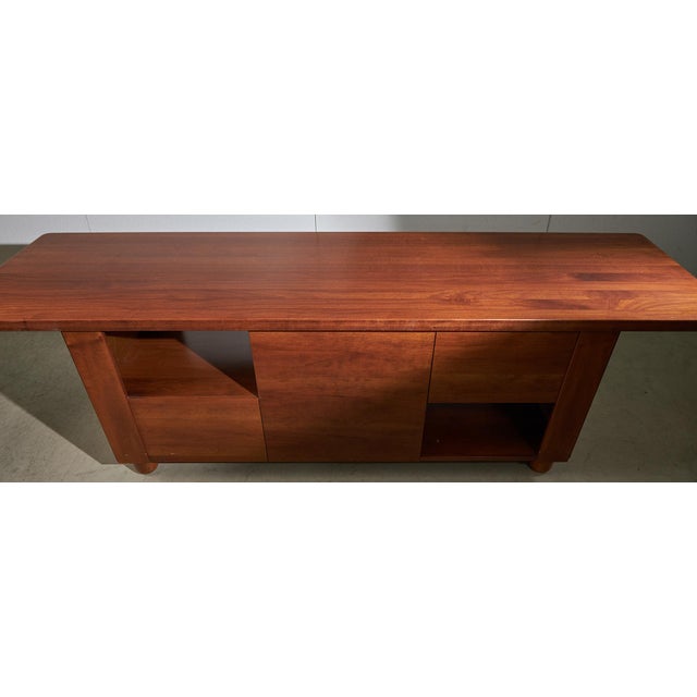 Italian Walnut Sideboard with Drawers from Mobil Girgi, 1970s For Sale - Image 6 of 18