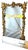 Vintage Rococo Revival Gilded Brass and Beveled Glass Easel Picture Frame for 4" X 6" Photograph For Sale - Image 10 of 10
