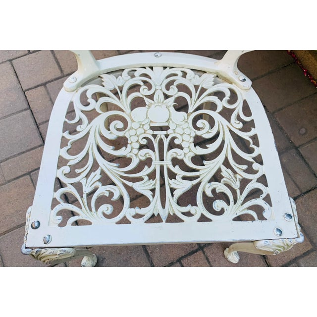 Metal Vintage Arthur Court Style Dining Table & 4 Chairs For Sale - Image 7 of 12