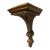Vintage Hollywood Regency Gilt Fluted Architectural Wall Corbel Display Shelf For Sale