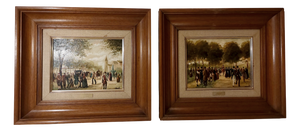Abad, Landscapes, Oil on Canvases, 1950, Set of 2