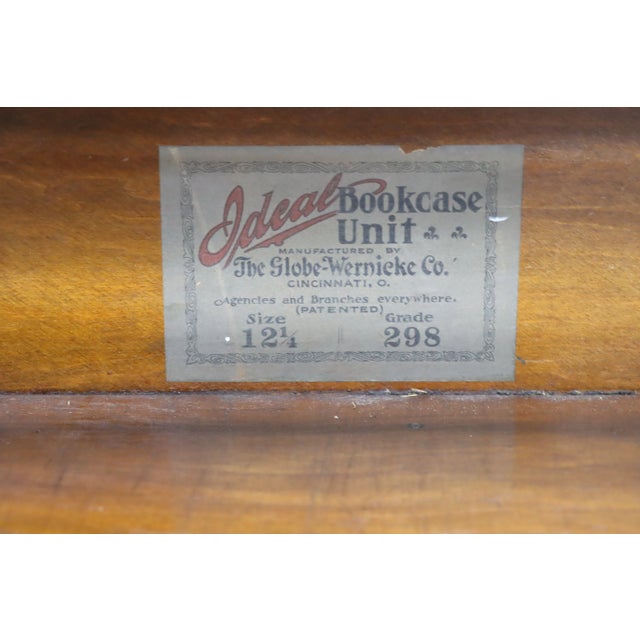 Rare "Ideal" Quarter Sawn OakStacking Bookcase by Globe Wernicke For Sale - Image 10 of 12