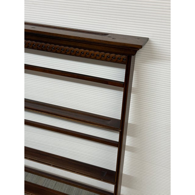 Wood Victorian Era Wall Mounted Plate Rack For Sale - Image 7 of 12