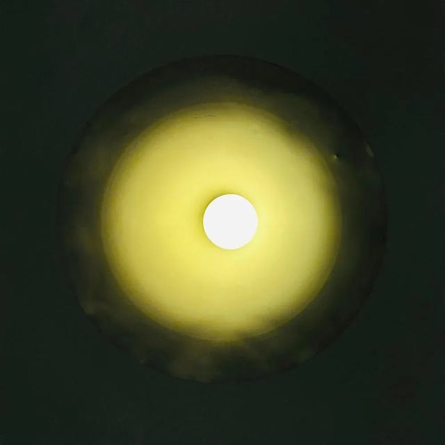 Mid-Century Danish Red Semi Pendant Light, 1960s For Sale - Image 5 of 11