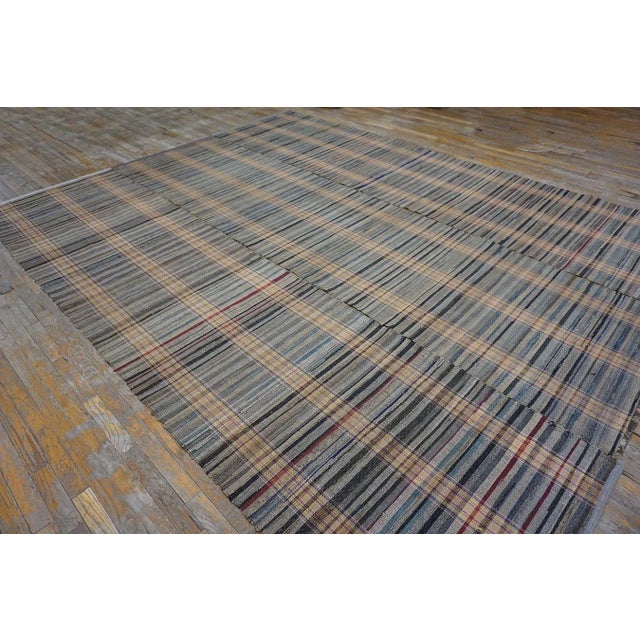 Late 19th Century Late 19th Century American Shaker Rag Rug ( 8'10" x 11'3" - 270 x 343 ) For Sale - Image 5 of 8