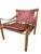 Authentic Sirocco safari chair designed by Arne Norell and manufactured in Sweden by Norell Möbel AB during the 1970s. A...