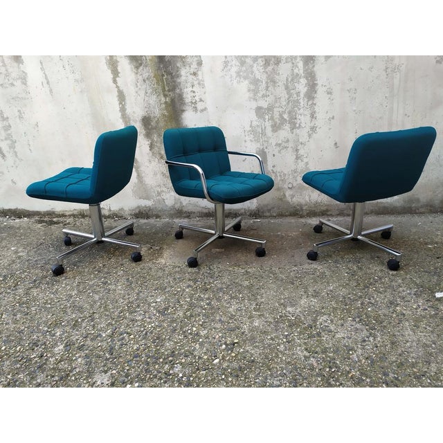 Vintage Airborne Office Chairs, 1970s, Set of 3 For Sale - Image 3 of 18
