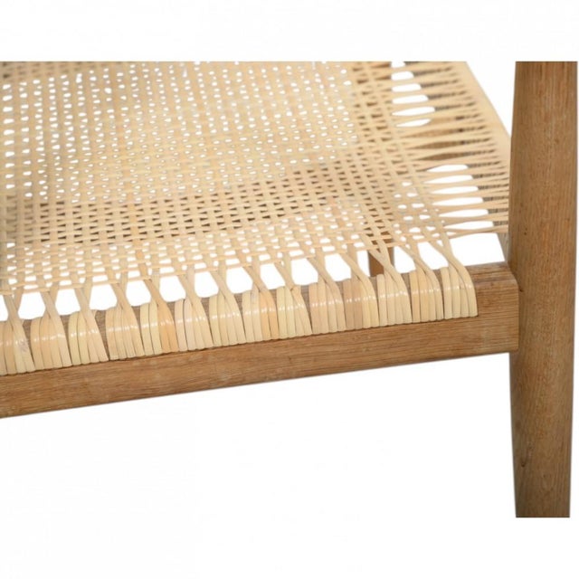 Vintage JH501 The Chair in Oak and Wicker by Hans Wegner, 1960s For Sale - Image 10 of 18