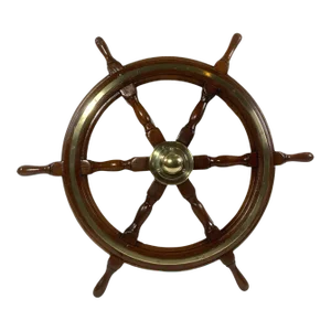 Six Spoke Ships Wheel from a Yacht