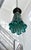 Art Glass Aqua Black Pendant Light For Sale - Image 11 of 18
