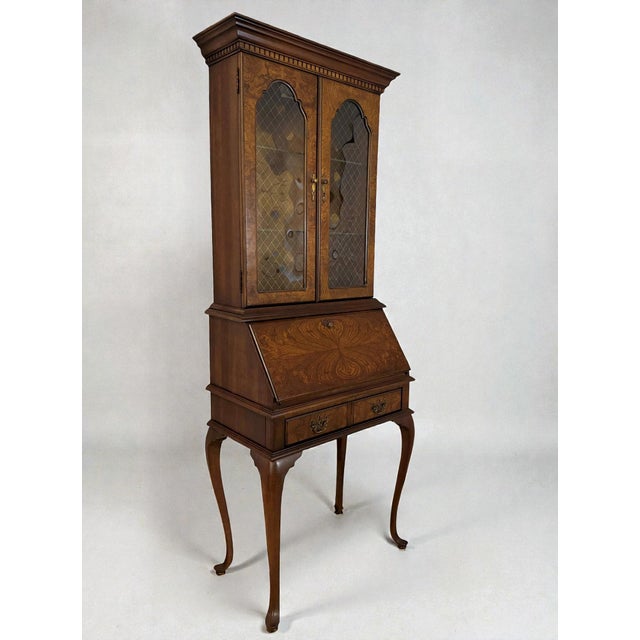 Wood Mid-Century Jasper Cabinet St. Albans Secretary For Sale - Image 7 of 18